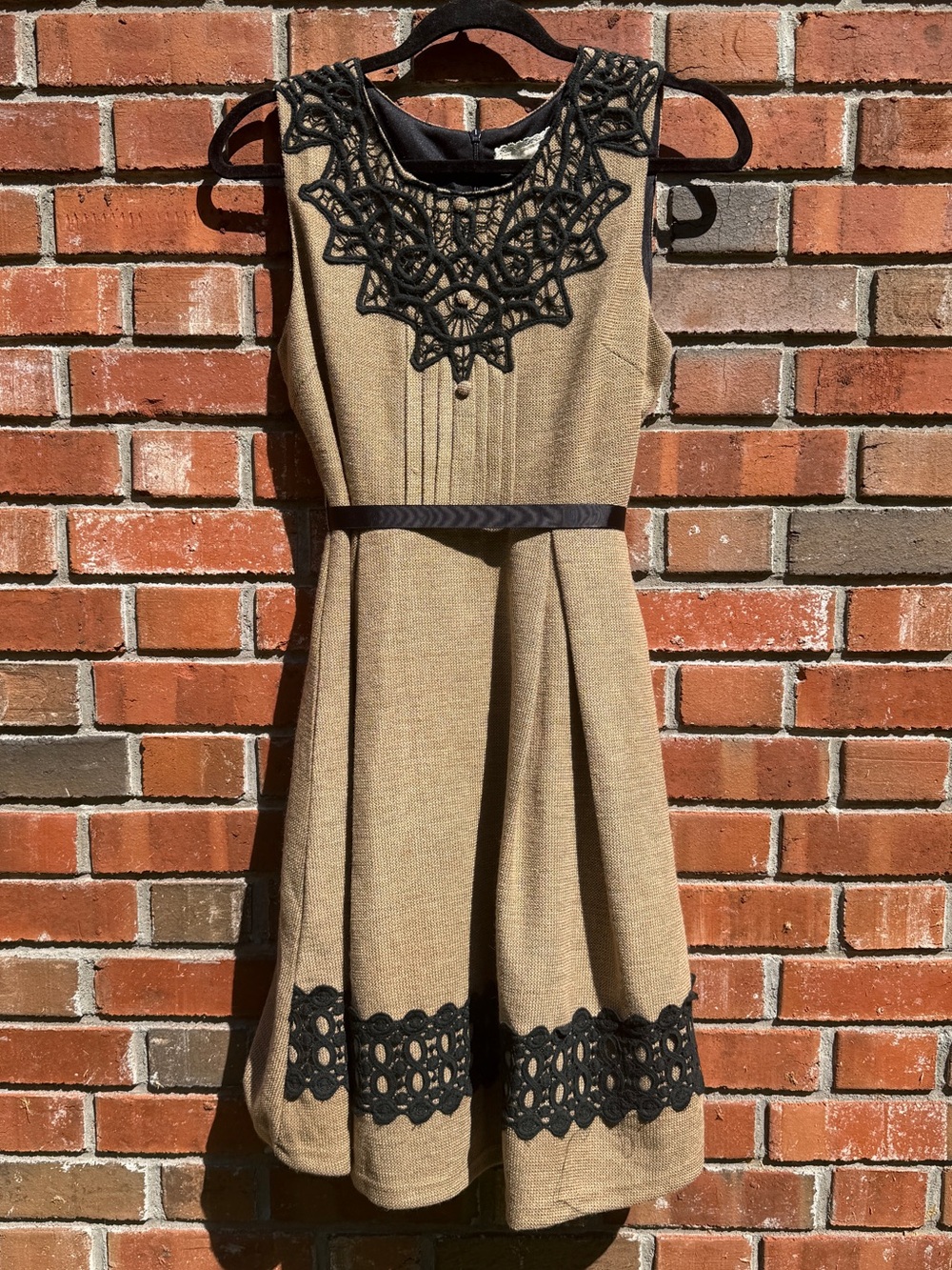 NWT A’reve Burlap Dress Size S